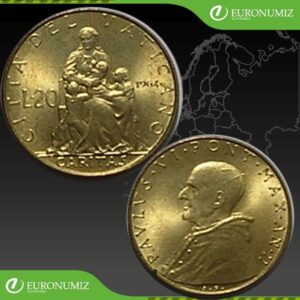 20 LIR 1964 VATIKAN PAVOL VI
