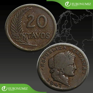 20 CENTAVOS 1947 PERU