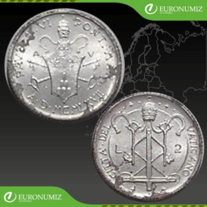 2 LIRA 1967 VATIKAN PAVOL VI