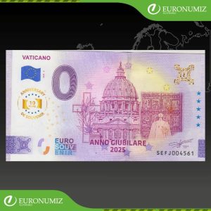 0 EURO FRANTISEK VATIKAN JUBILEJNY ROK 2025 PRITLAC
