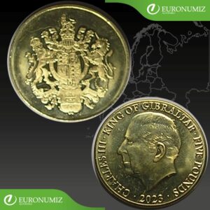FIVE POUNDS 2023 GIBRALTAR  CHARLES III