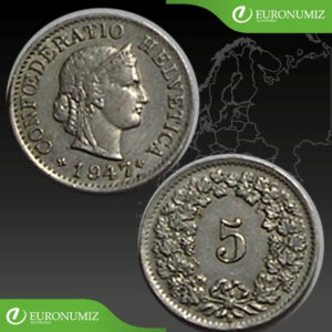 5 RAPPEN 1947 SVAJCIARSKO