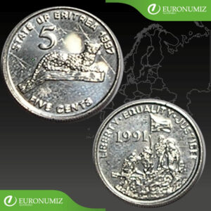 5 CENTS 1997 ERITREA