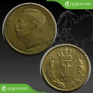 5 FRANK 1988 LUXEMBURSKO