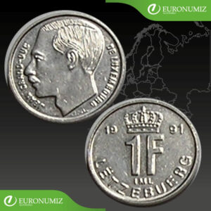 1 FRANK 1991 LUXEMBURSKO