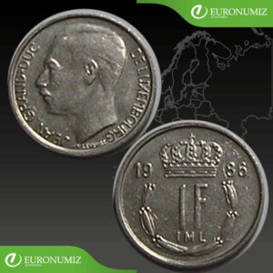 1 FRANK 1986 LUXEMBURSKO
