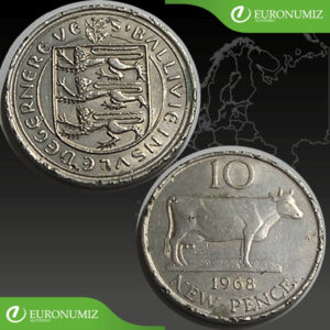 10 PENCE 1968 GUERNSEY