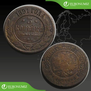 3 KOPEJKY 1891 RUSKO *R*