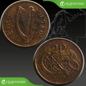 2 PENCE 1980 IRSKO