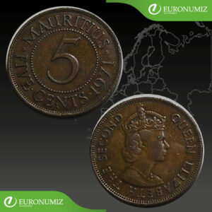 5 CENTS 1971 MAURICIUS