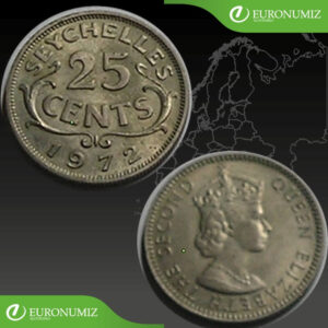 25 CENTS 1972 SEYCHELLES