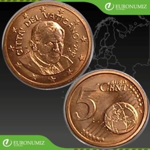 5 CENT 2012 VATIKAN BENEDIKT XVI  UNC