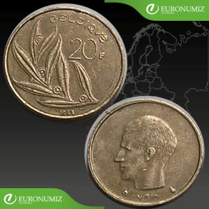 20 FRANCS 1993 BELGICKO BELGIQUE
