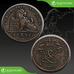 1 CENT 1902 BELGICKO BELGES