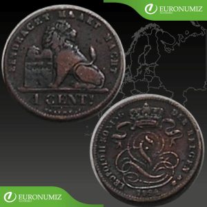1 CENT 1894 BELGICKO BELGEN