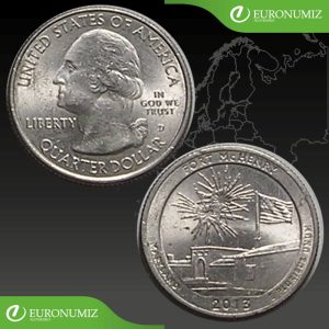 QUARTER DOLLAR 2013 USA D FORT MCHENRY