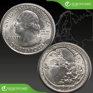 QUARTER DOLLAR 2015 USA P BLUE RIDGE PARKWAY