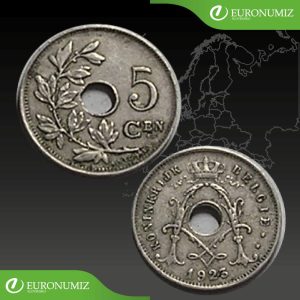 5 CENTIMES 1923 BELGICKO BELGIE
