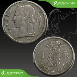 1 FRANK 1954 BELGICKO BELGIE