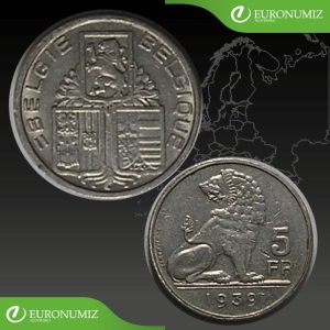 5 FRANK 1939 BELGICKO