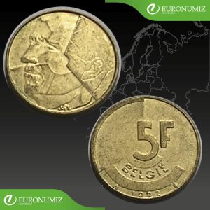 5 FRANK 1992 BELGICKO BELGIE