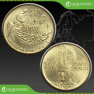 20 LIR 1969 VATIKAN PAVOL VI