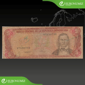 5 PESOS 1993 DOMINIKANSKA REPUBLIKA
