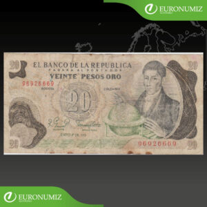 20 PESOS 1981 KOLUMBIA