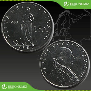 50 LIR 1965 VATIKAN PAVOL VI