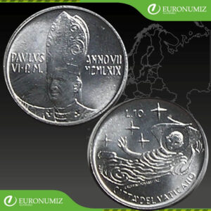 10 LIR 1969 VATIKAN PAVOL VI