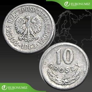10 GROSZY 1963 POLSKO