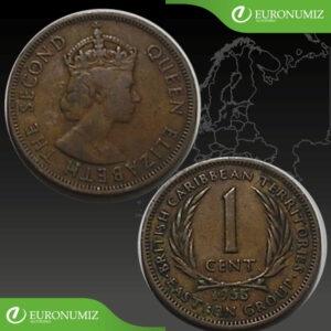 1 CENT 1955 VYCHODOKARIBSKE STATY