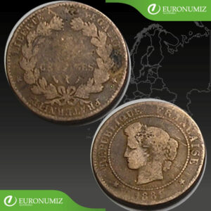 5 CENTIMES 1881 FRANCUZSKO