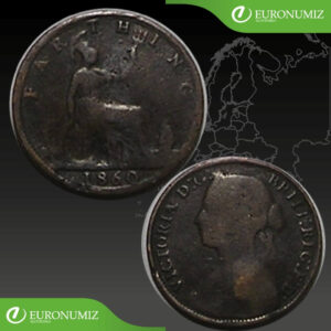1 FARTHING 1860 VELKA BRITANIA