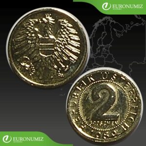 2 GROSCHEN 1989 RAKUSKO  POZLATENY