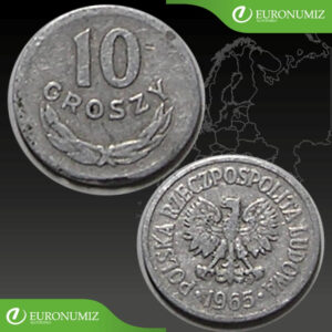10 GROSZY 1965 POLSKO