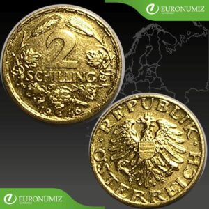 2 SCHILLING 1946 RAKUSKO  POZLATENY