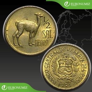 1/2 SOL DE ORO 1974 PERU