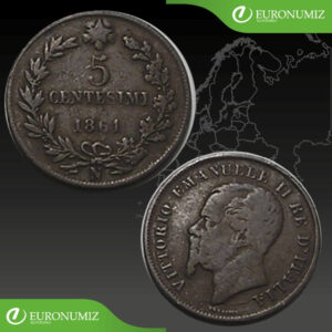 5 CENTESIMI 1861 N TALIANSKO