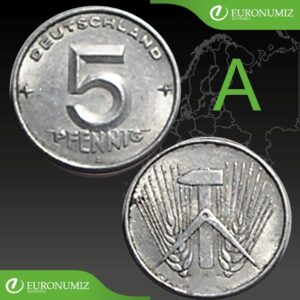 5 PFENNIG A NEMECKO - VYBERTE SI ROK Z POPISU