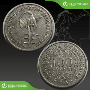 100 FRANCS 1968 ZAPADNA AFRIKA
