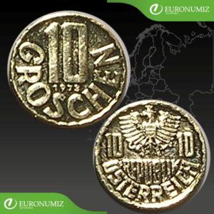 10 GROSCHEN 1973 RAKUSKO  POZLATENY