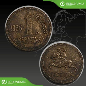 1 CENTAS 1936 LITVA