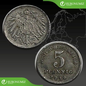 5 PFENNIG 1918 F NEMECKO