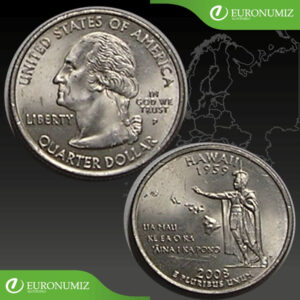 QUARTER DOLLAR 2008 P USA  HAWAII