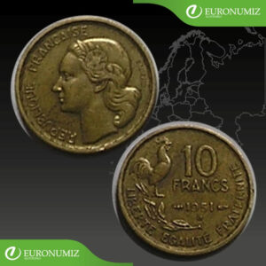 10 FRANCS 1951 B FRANCUZSKO