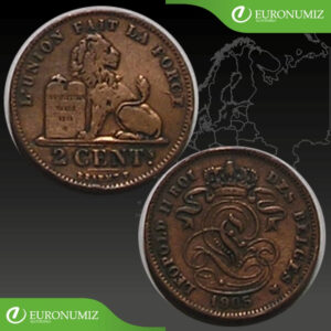 2 CENT 1905 BELGICKO BELGES