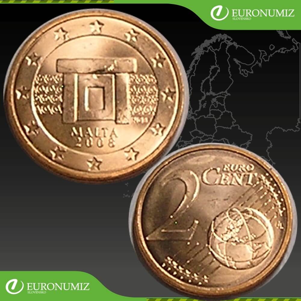 2 CENT 2008 MALTA  UNC