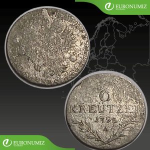 6 KREUTZER 1795 A FRANTISEK 1  RAKUSKO UHORSKO  STRIEBRO