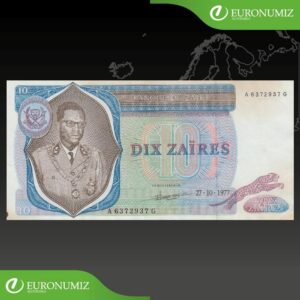 10 ZAIRES 1977 ZAIRE